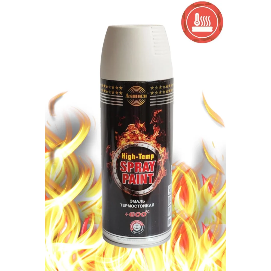 Asmaco Soba Boyası Isıya Dayanıklı Alüminyum Sprey Boya 400 Ml