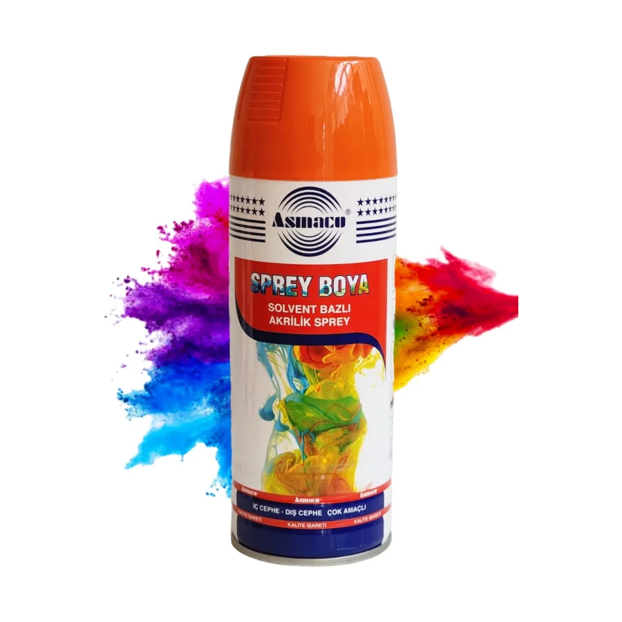 Asmaco Turuncu Akrilik Sprey Boya 400 Ml