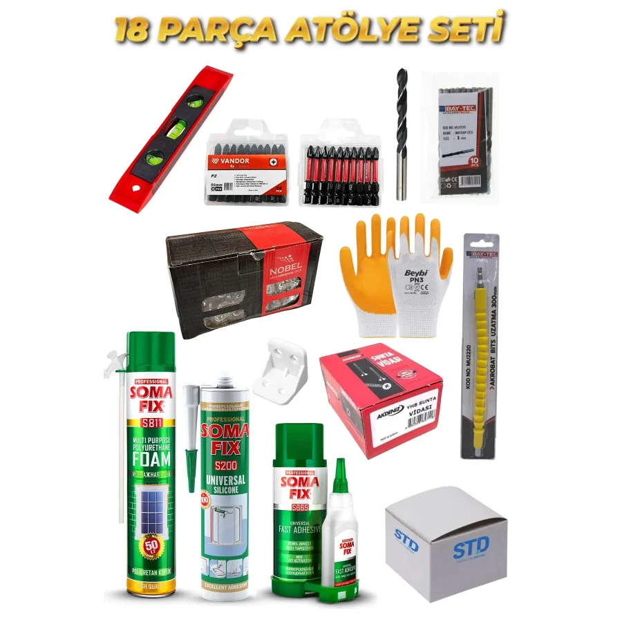 Atölye Seti 18 Parça