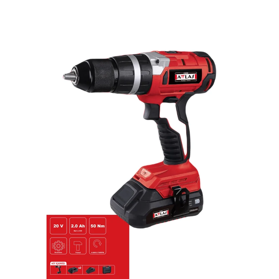 Attlas PRO-ATBL 18 PD-202C Akülü Darbeli Matkap