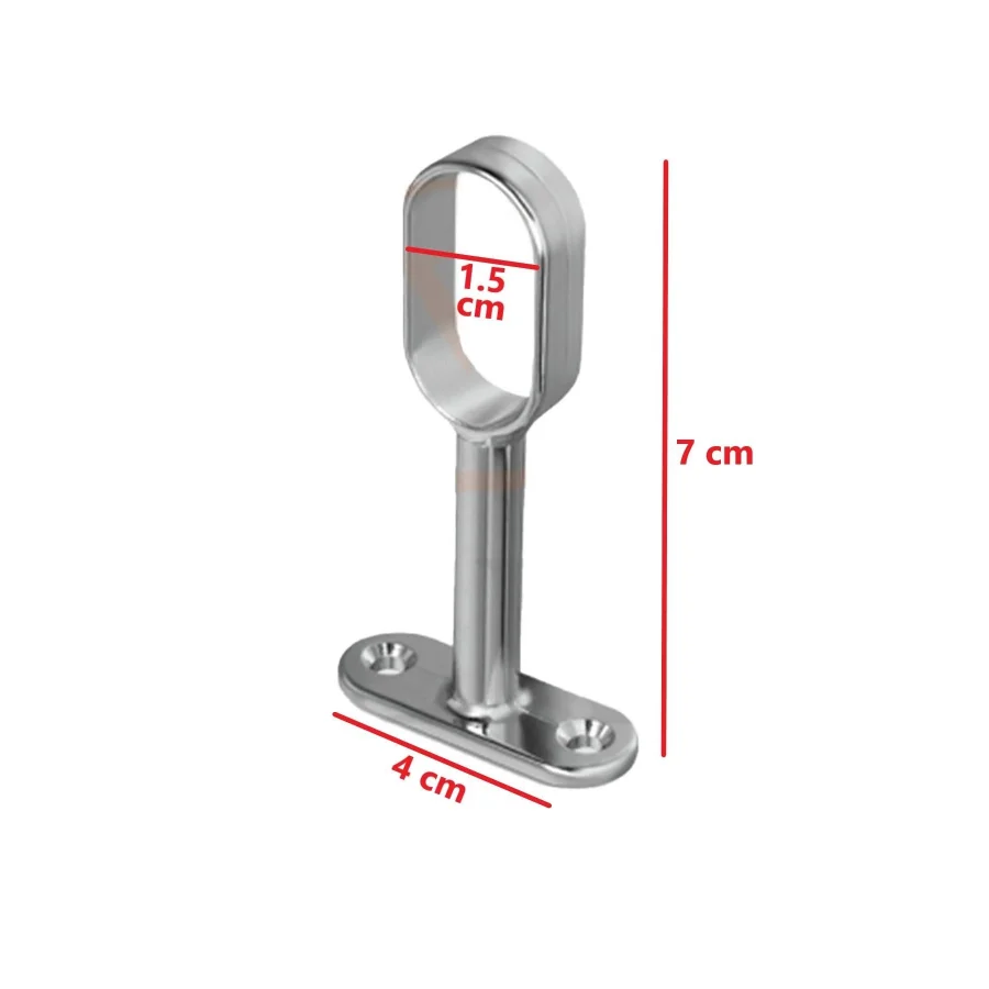 Ayaklı Oval Flanş Açık Askılık Boru Tutucu