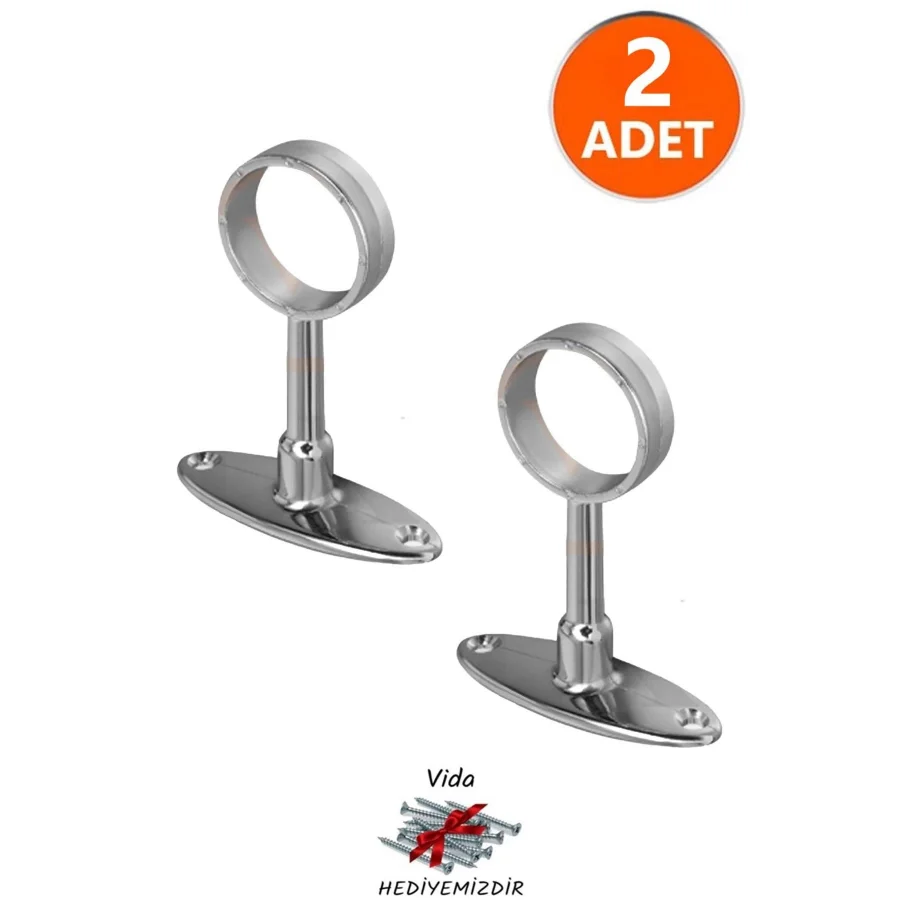 Ayaklı Yuvarlak Flanş Açık Askılık Boru Tutucu