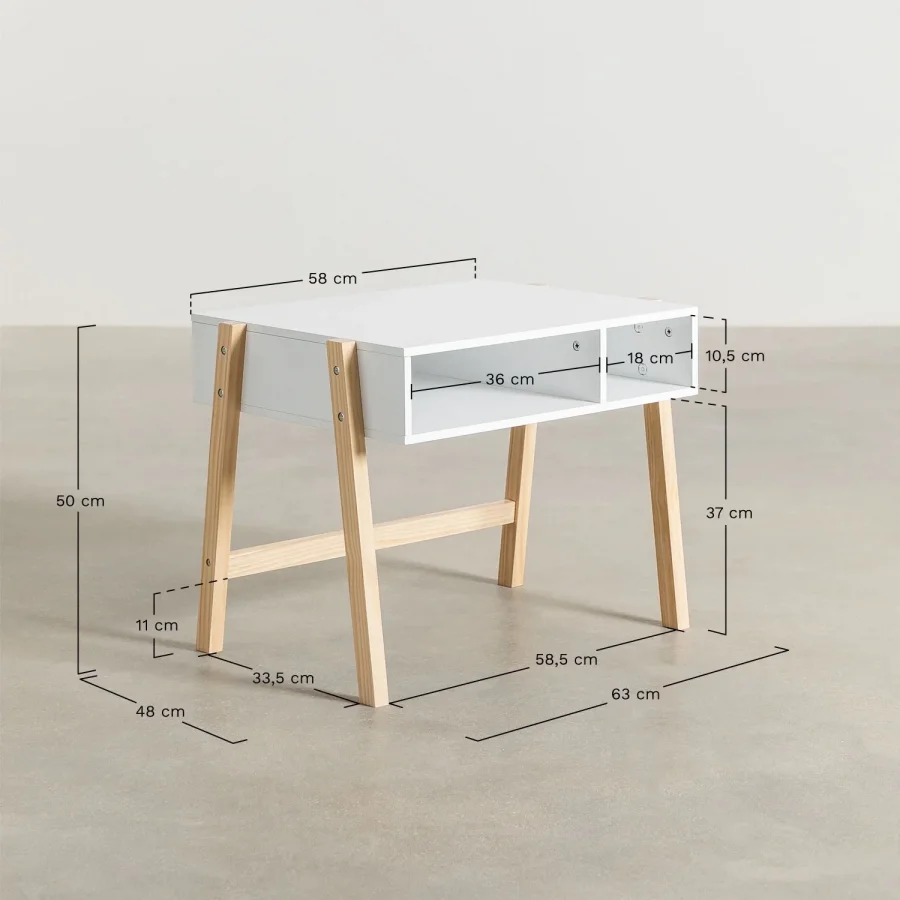 Basic Model Çocuk Çalışma Masası 63x50x50 Cm