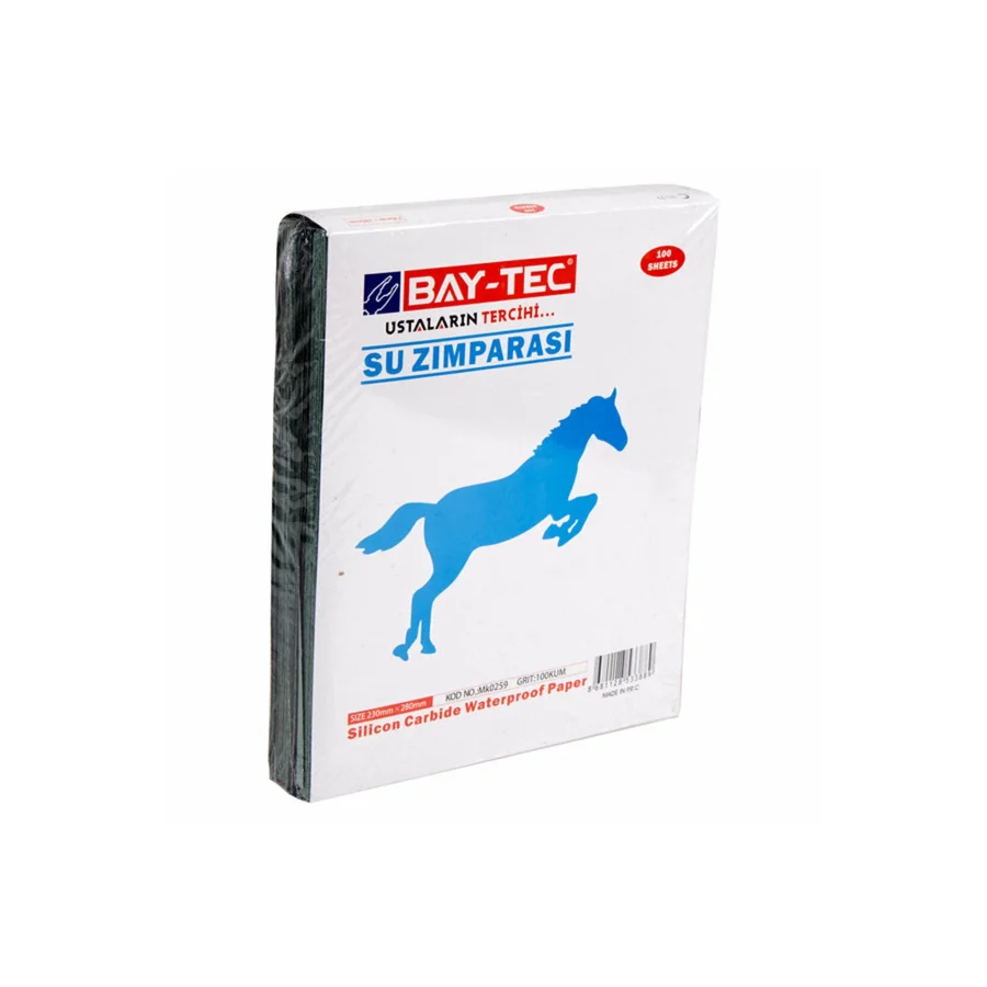 Bay-Tec 100 Kum Su Zımparası Kağıt Zımpara 100 Adet