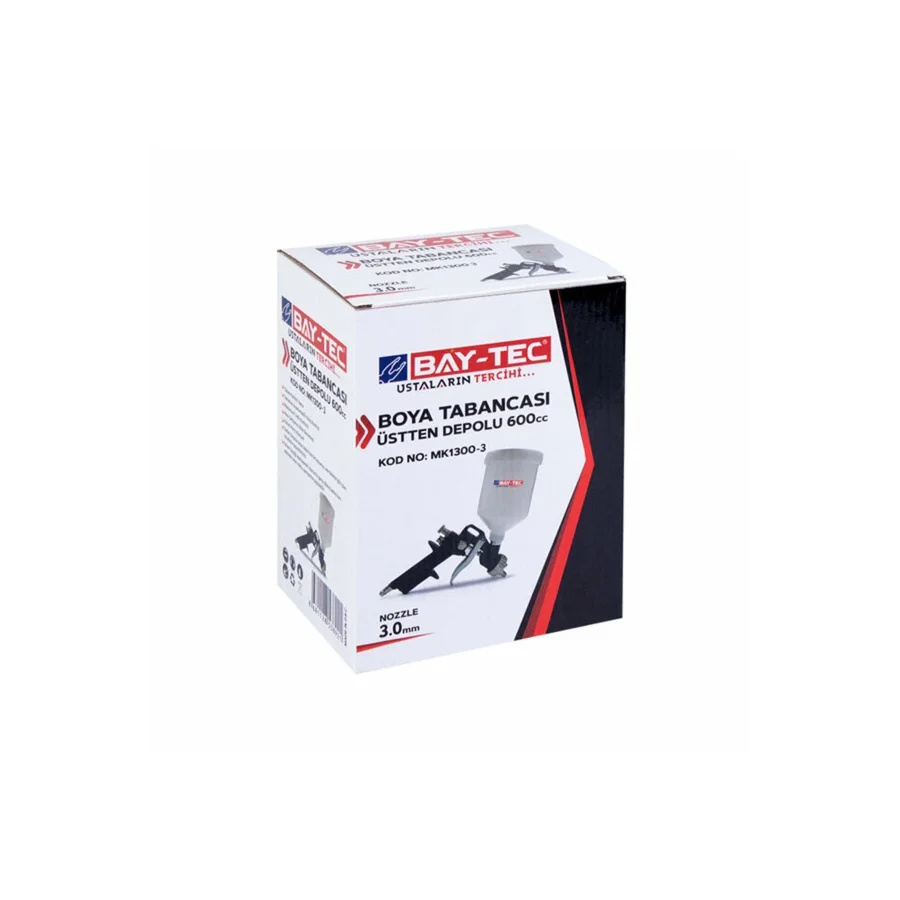 Bay-Tec Boya Tabancası Üstten Depolu 600CC 3mm MK1300-3
