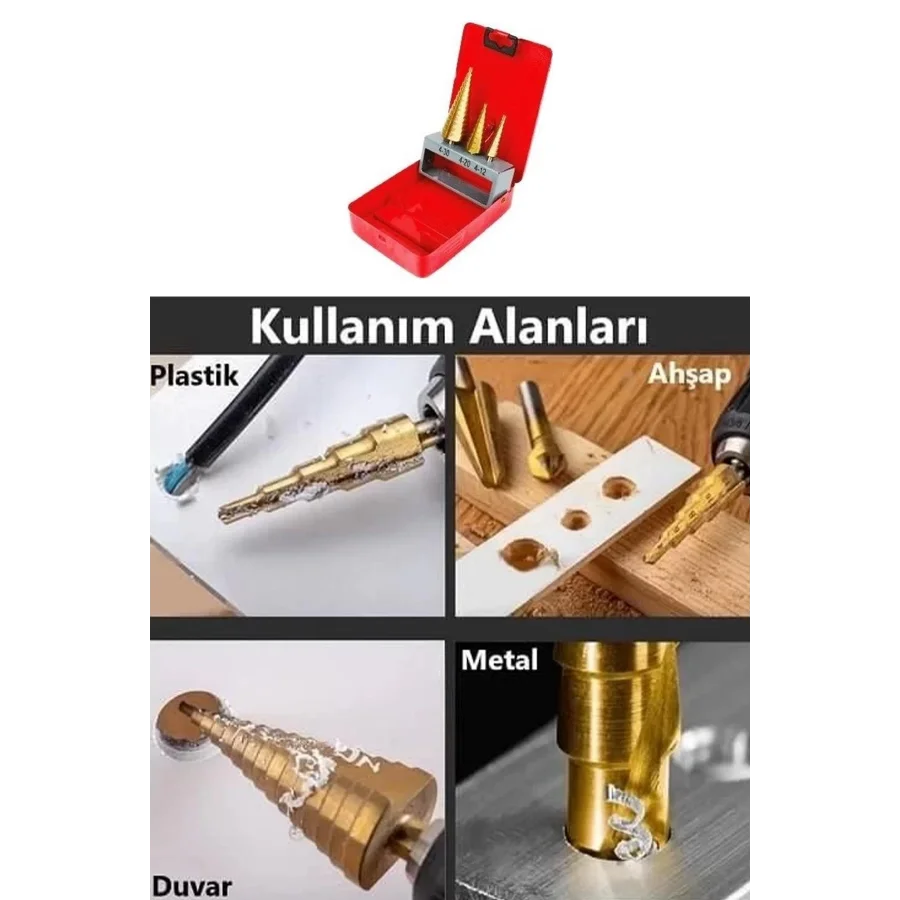 Bay-Tec Kozalak Kademeli Matkap Ucu Seti 4-30mm MU1578