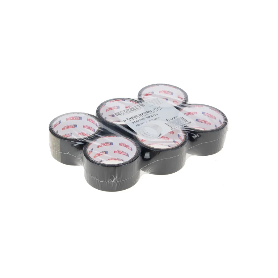 Bay-Tec MK0728 Tamir Bandı Siyah 48x10 Paket 6 Adet