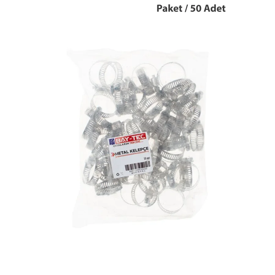 Bay-Tec MK1832 Metal Hortum Kelepçesi 22-36 Paket 50 Adet