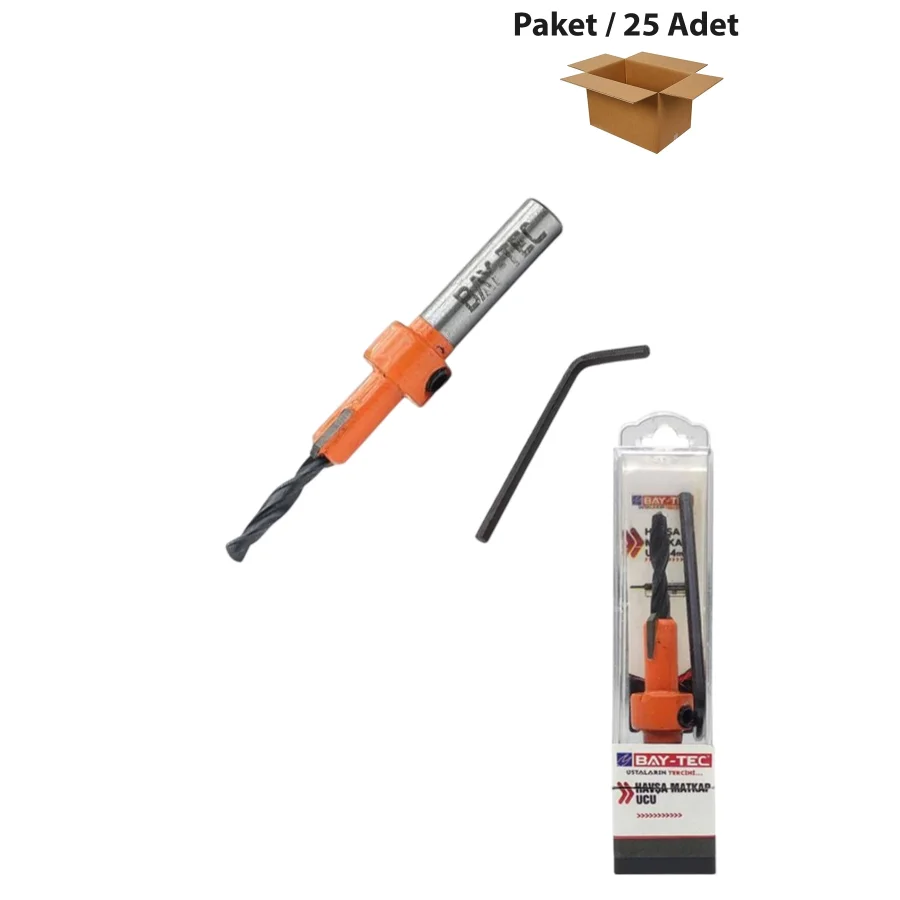Bay-Tec MU1805 Havşa Matkap Ucu 3mm Paket 25 Adet