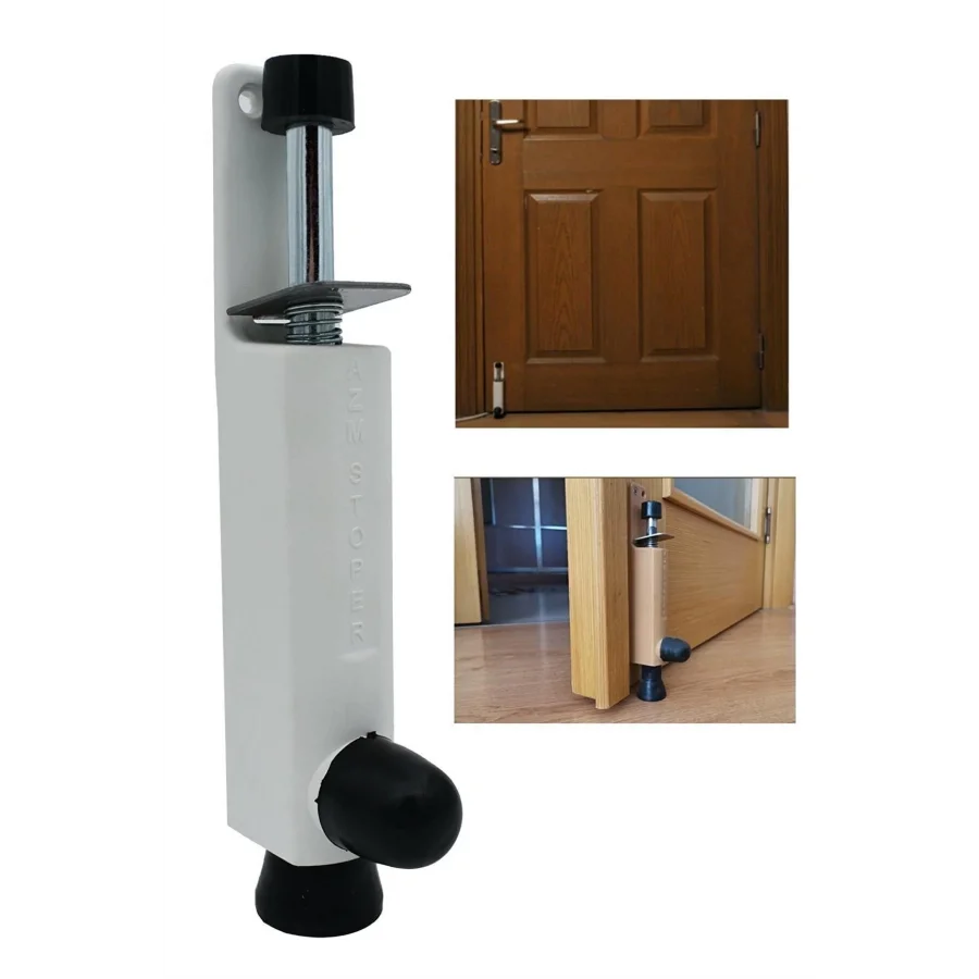 Beyaz Azm Frenli Basmalı Kapı Stoperi Tampon