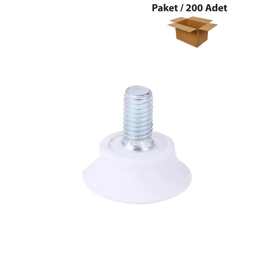 Beyaz Bingo Ayak Mobilya Yükseltici Paket 200 Adet