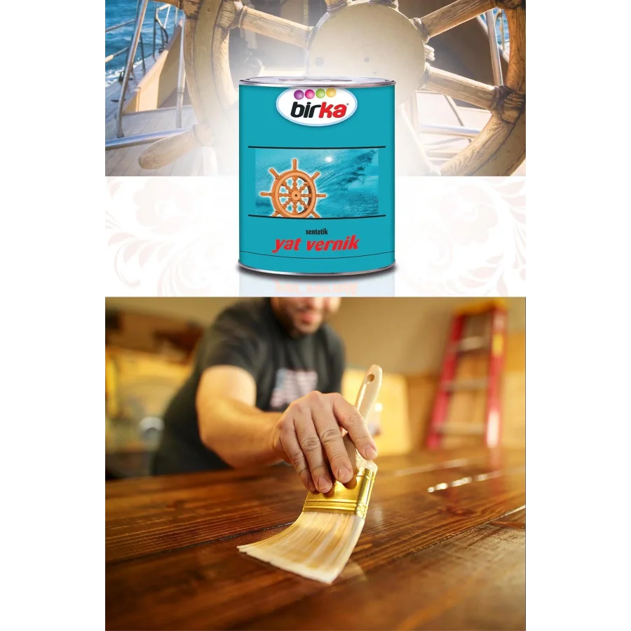 Birka Sentetik Yat Verniği Şeffaf Vernik 0,75 Lt