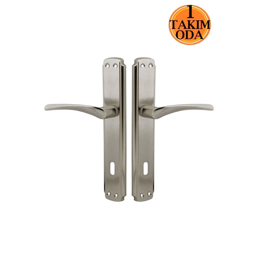 Bravo Nikel Saten Aynalı Oda Kapı Kolu