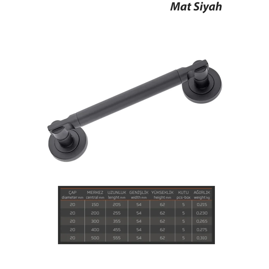 Çankaya Çekme Kol Sürgülü Kapı Kolu