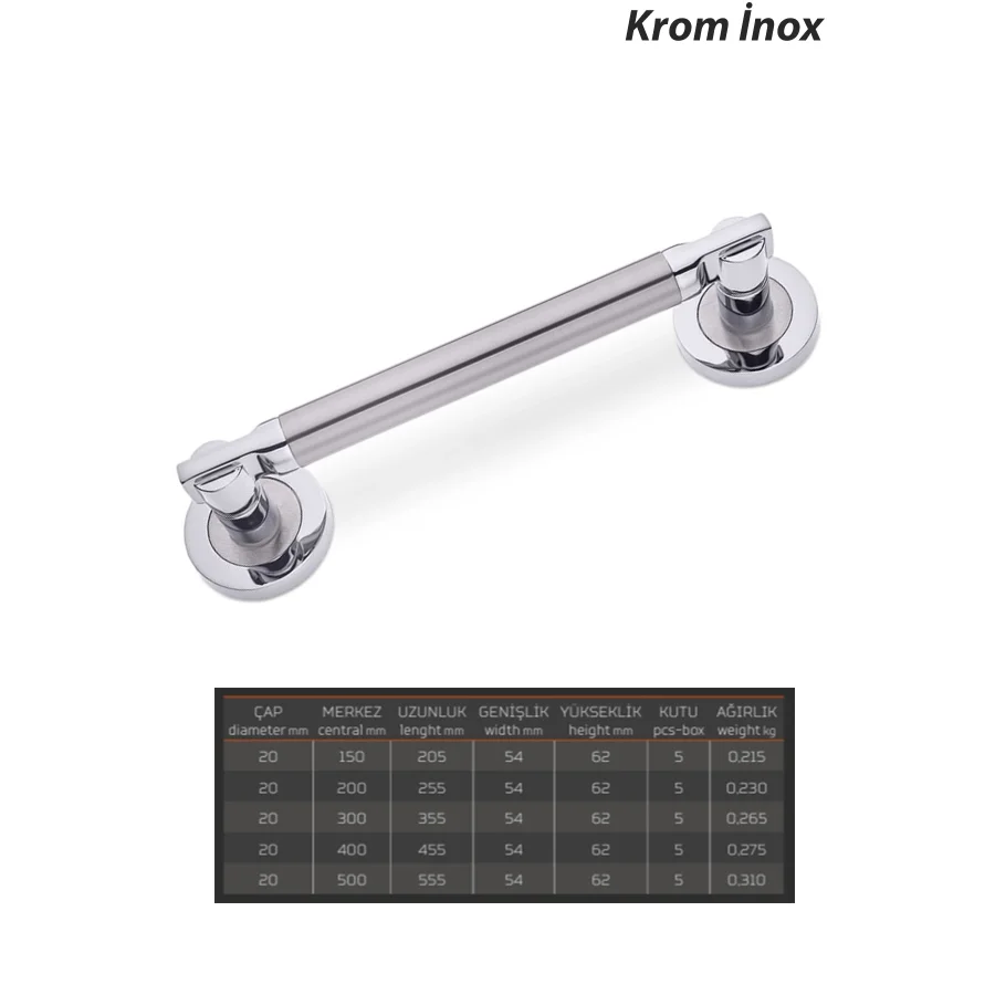 Çankaya Çekme Kol Sürgülü Kapı Kolu