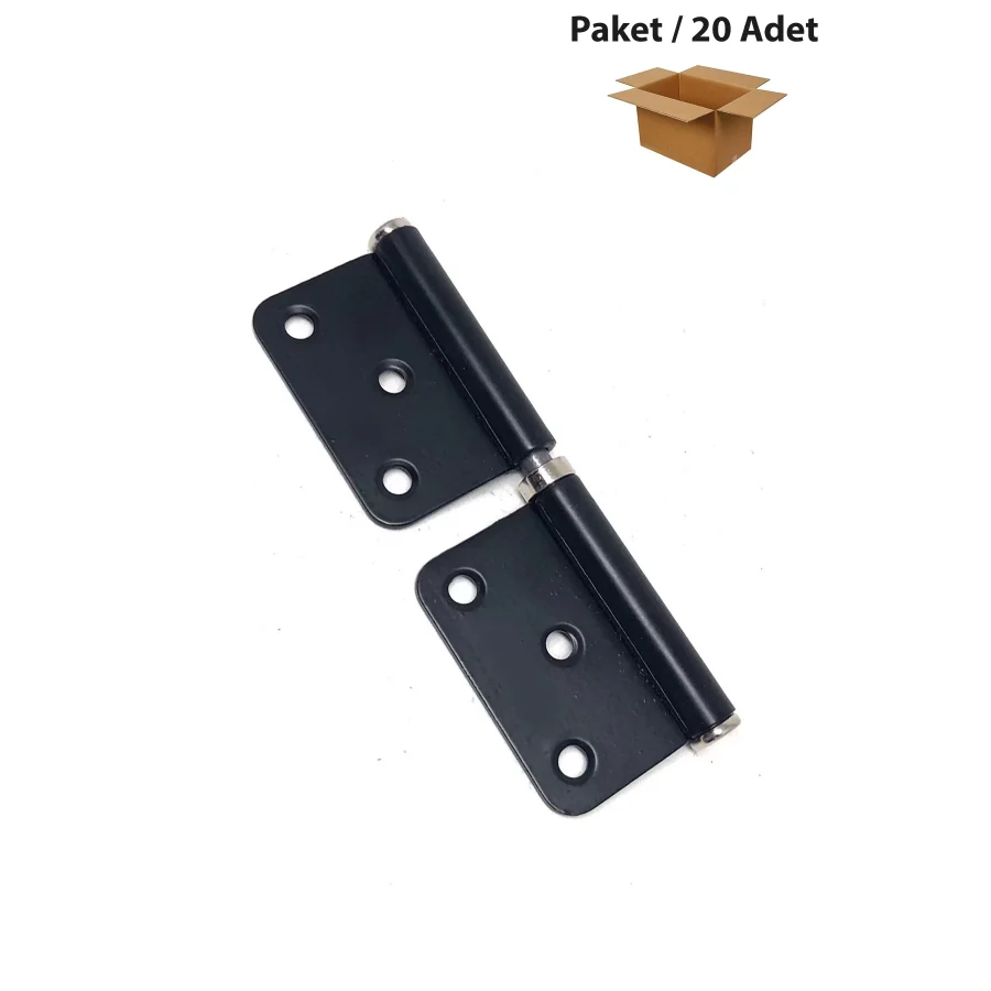 Çelik Yönsüz Cerman Menteşe Siyah 12 Cm Paket 20 Adet