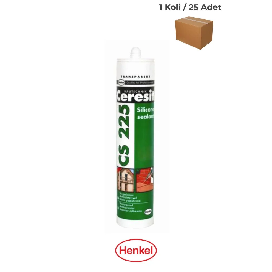Ceresit CS 225 Beyaz Silikon 280 Gr Koli 25 Adet