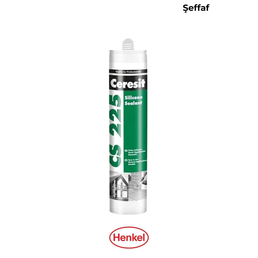 Ceresit CS 225 Şeffaf Silikon 280 Gr