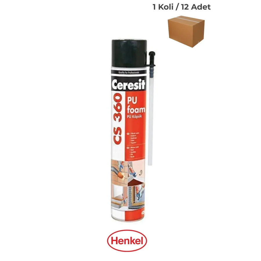 Ceresit CS 360 Poliüretan Köpük 750ml Koli 12 Adet