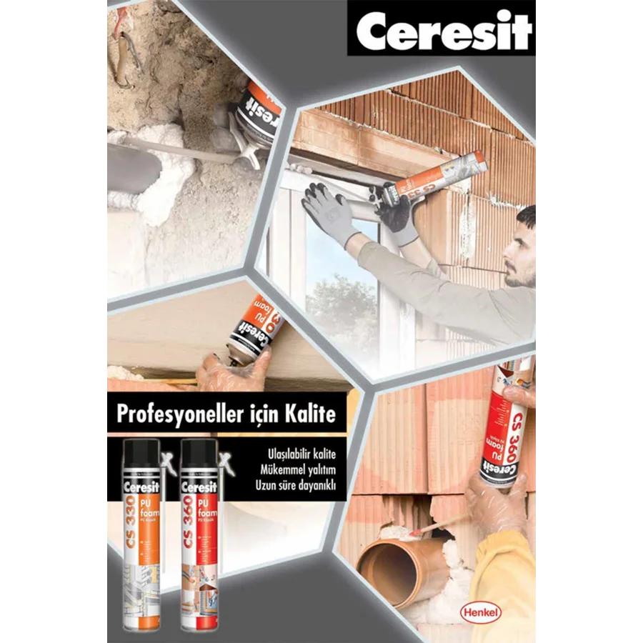 Ceresit CS 360 Poliüretan Köpük 750ml Koli 12 Adet