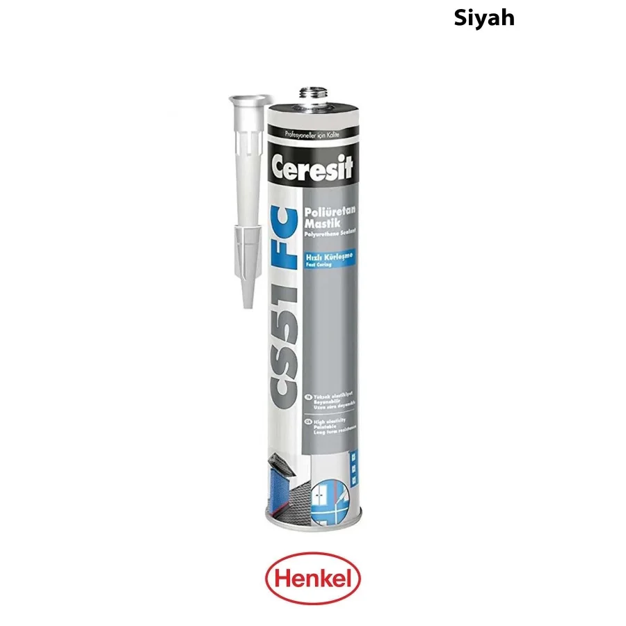 Ceresit CS51 FC Poliüretan Mastik Siyah 280ml