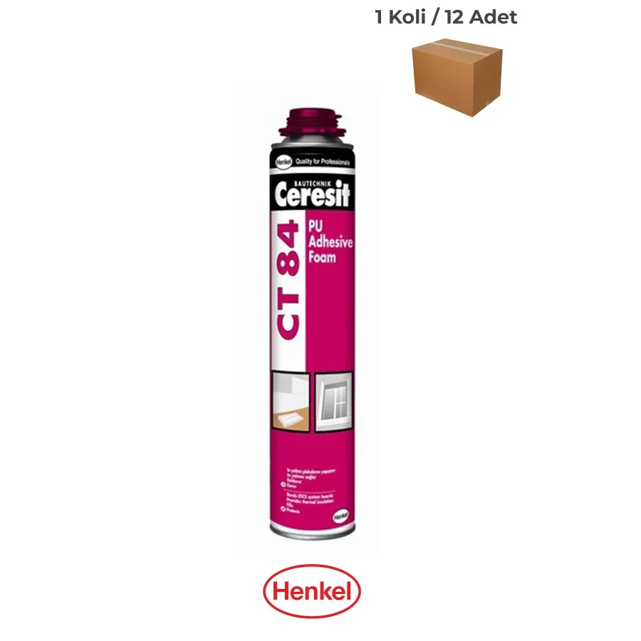 Ceresit CT 84 Isı Yalıtım Levha Yapıştırma Köpüğü 850ml Koli 12 Adet