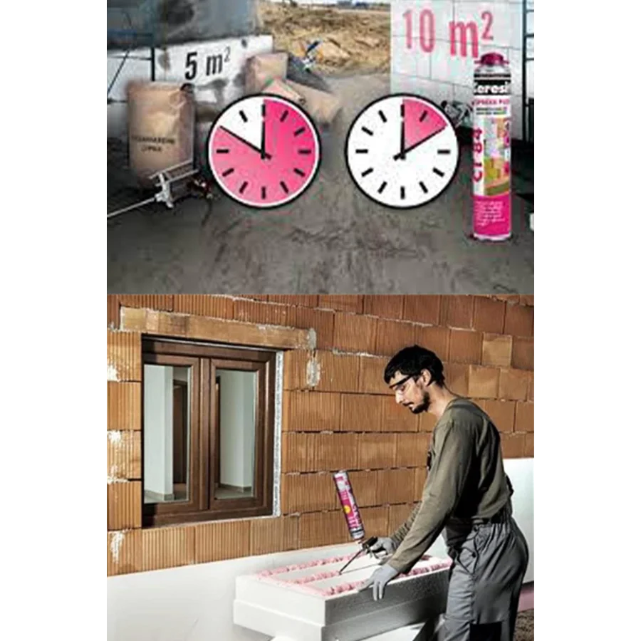 Ceresit CT 84 Isı Yalıtım Levha Yapıştırma Köpüğü 850ml Koli 12 Adet