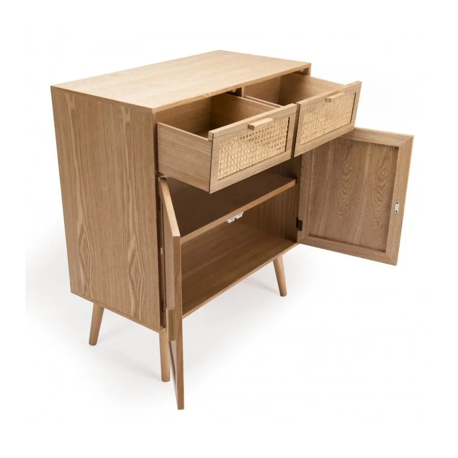 Çift Çekmeceli Hazeran Detaylı Western Konsol 80x90x40 Cm