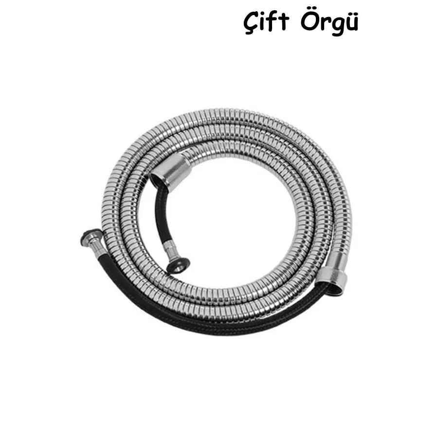Çift Örgülü Duş Hortumu Banyo Spirali