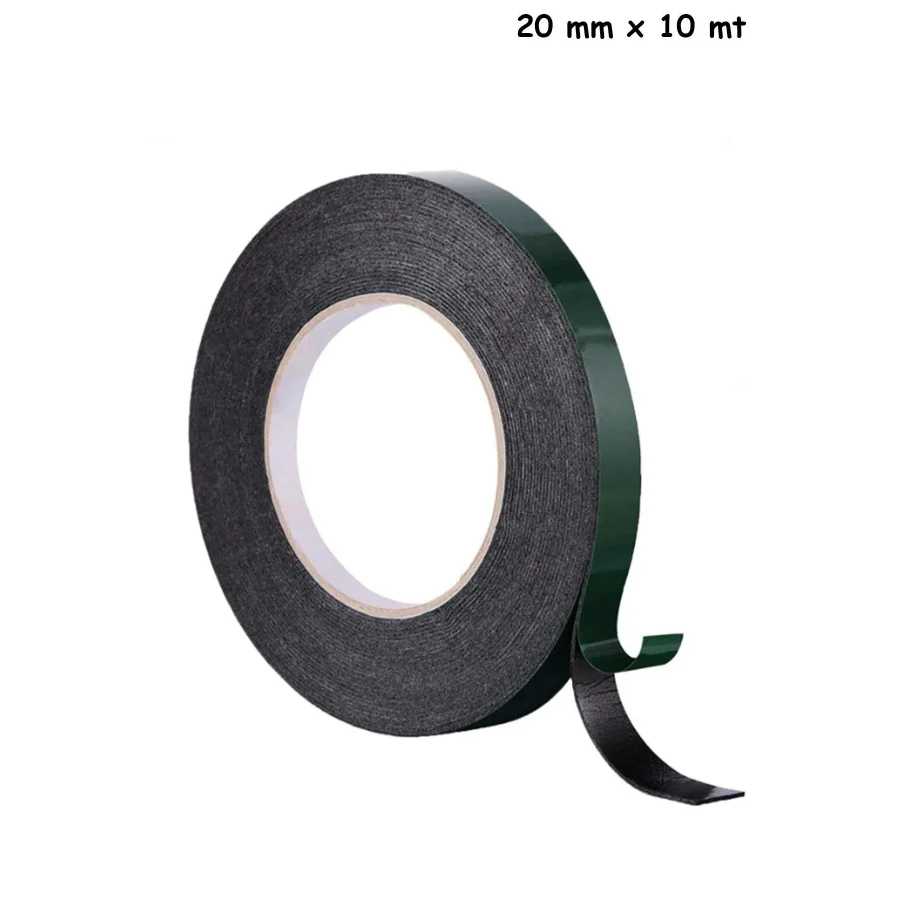 Çift Taraflı Köpük Bant Güçlü Montaj Bandı 20 Mm x 10 Mt