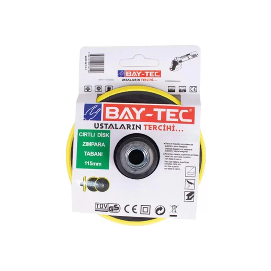 Cırt Zımpara Tabanı Takozu 6 Ped Yedekli 115mm