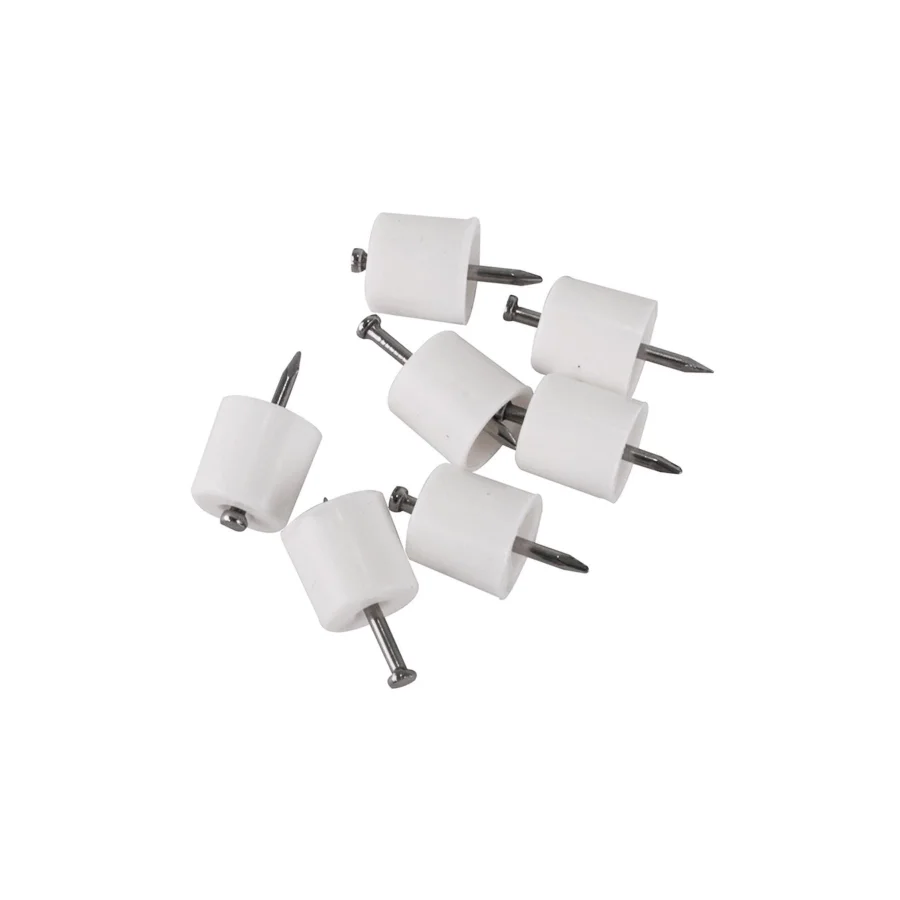 Çivili Raf Pimi Büyük Boy Beyaz Çakmalı Pim 1000 Adet Paket