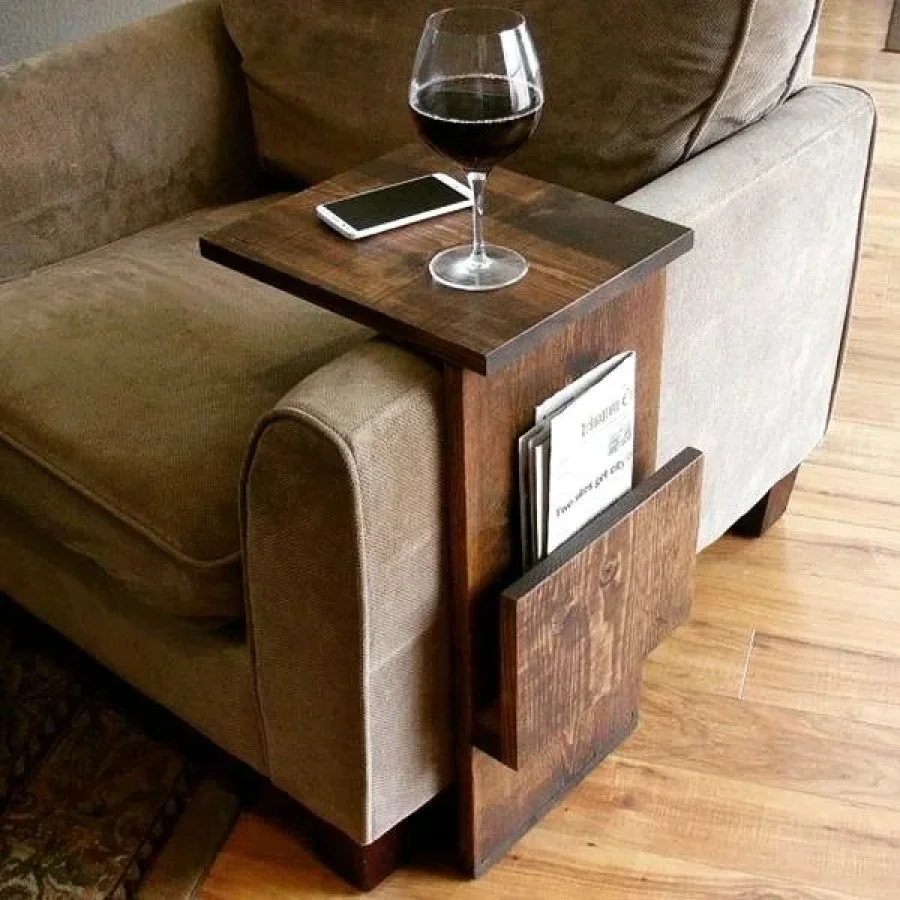 Çok Amaçlı Masif Ahşap Yan Sehpa 28x65x35 Cm