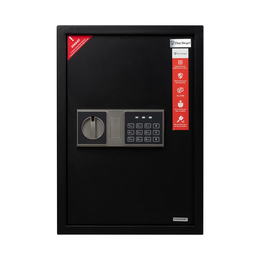 Das Siegel 50DSB Elektronik Şifreli ve Anahtarlı Çelik Kasa