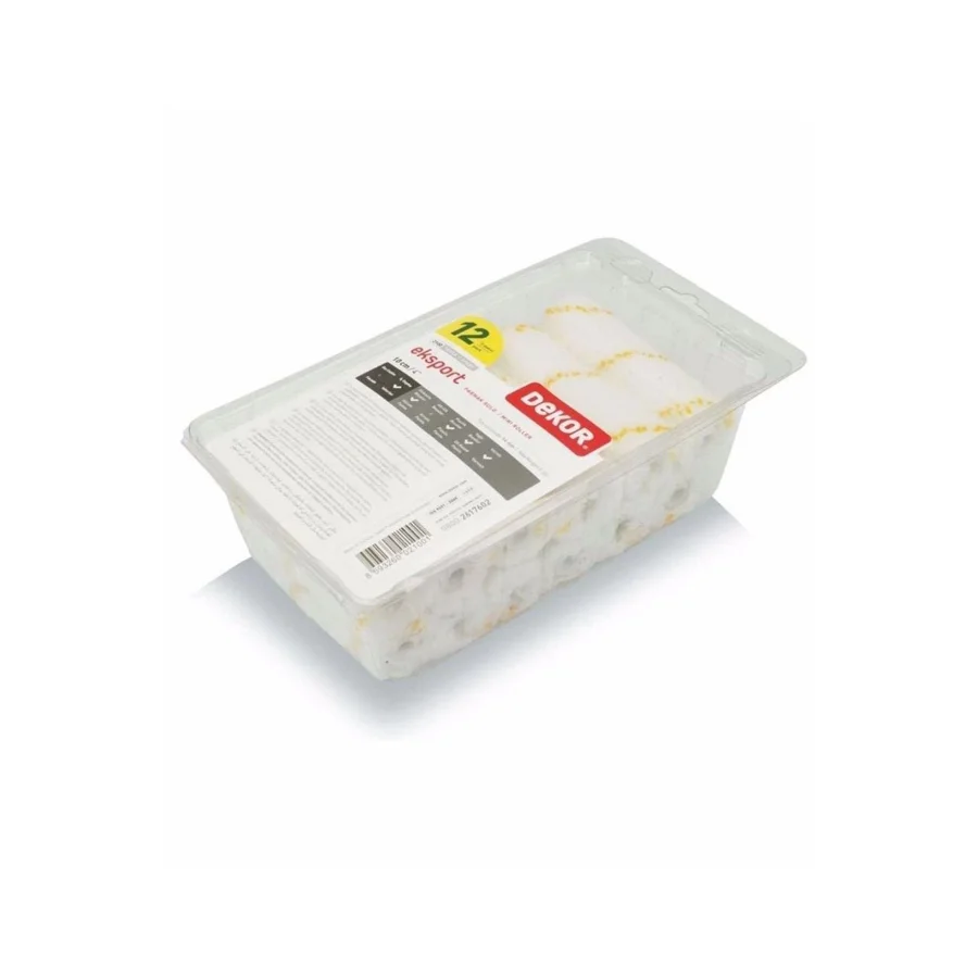 Dekor 2100 Eksport Parmak Rulo Yedeği 10 Cm Paket 12 Adet