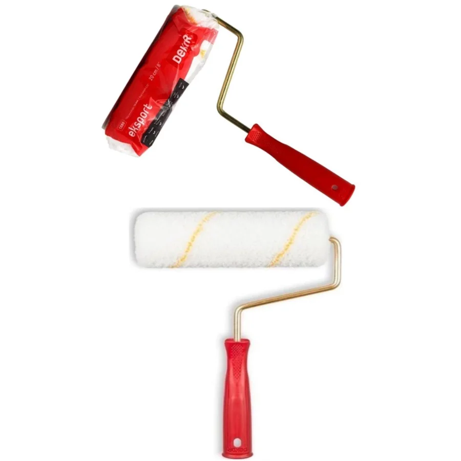 Dekor Eksport 1081 Kırmızı Saplı Saten Rulo 25 cm