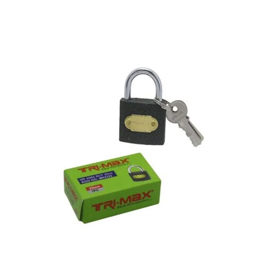 Demir Döküm Gri Asma Kilit 25mm