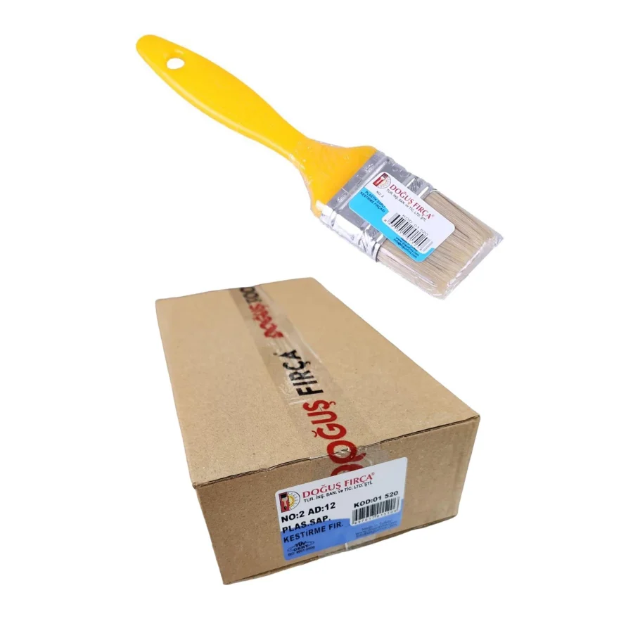 Doğuş 01520 Plastik Saplı Kestirme Fırça No:2 12li Kutu
