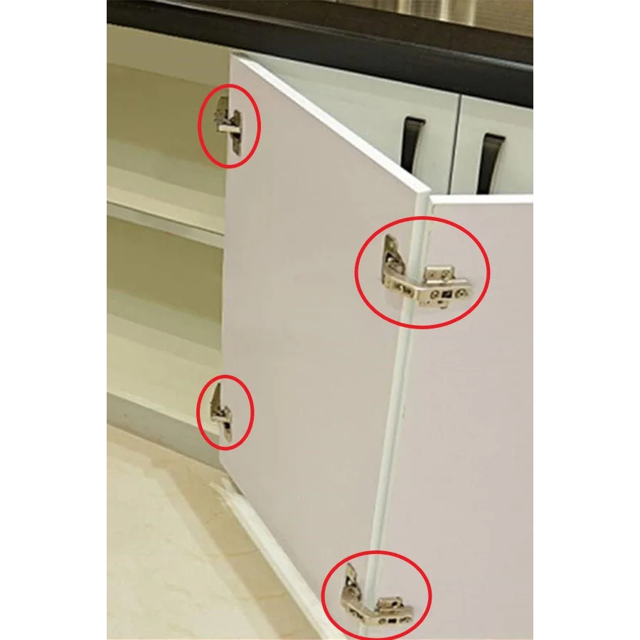 Dolap Köşe Kör Kapak Menteşe Seti 4lü 135-165 Açılı Katlanır Kapak Menteşeleri Takım