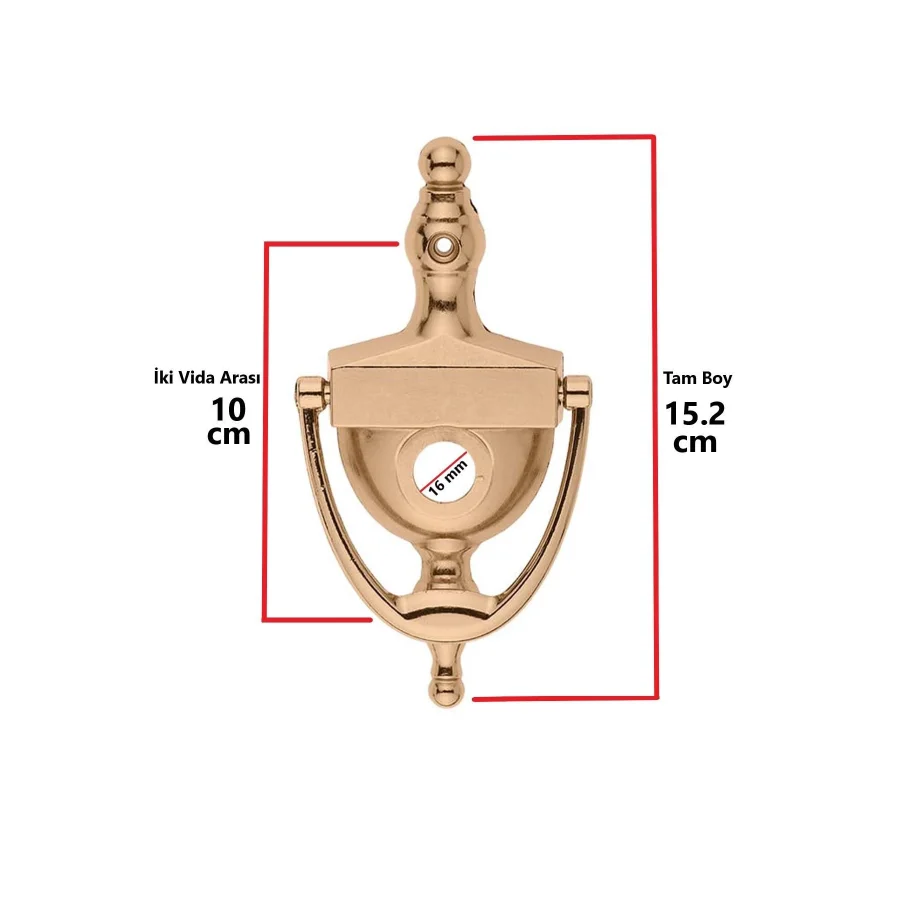 Elif Albrifin Gold Kapı Taktak Dürbün Uyumlu Altın