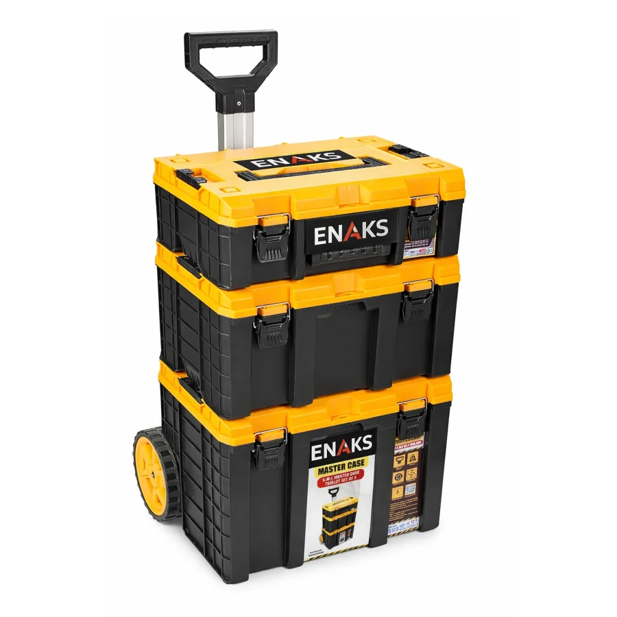 Enaks Master Case 3lü Tekerlekli Takım Çantası