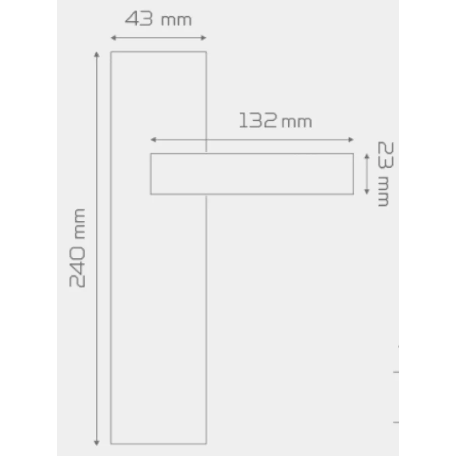 Firuze Nikel İnox Aynalı Kapı Kolu Takım