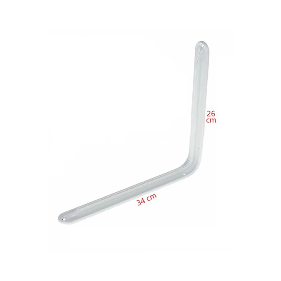 Flore Beyaz Lüks Raf Altı L Ayak 26x34