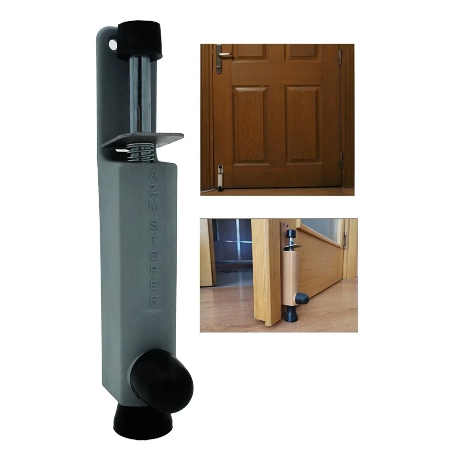 Gri Azm Frenli Basmalı Kapı Stoperi Tampon Kapı Stoperi Tampon