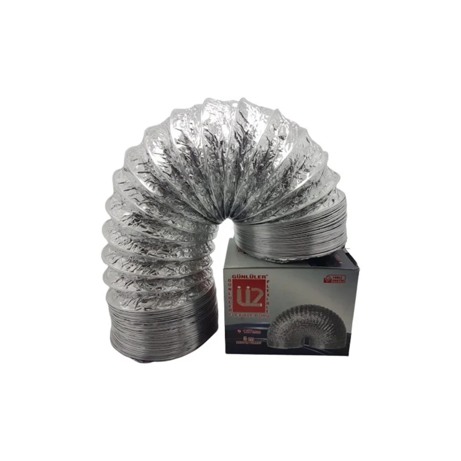Günlüler Çelik Telli Aspiratör Davlumbaz Borusu 127 Mm 2 Metre