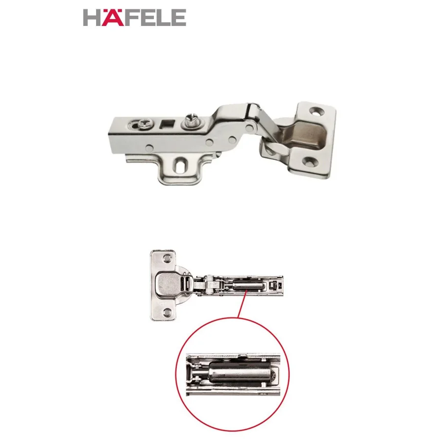 Hafele Frenli Yarım Deve Menteşe Dolap Kapak Menteşesi Taban Dahil