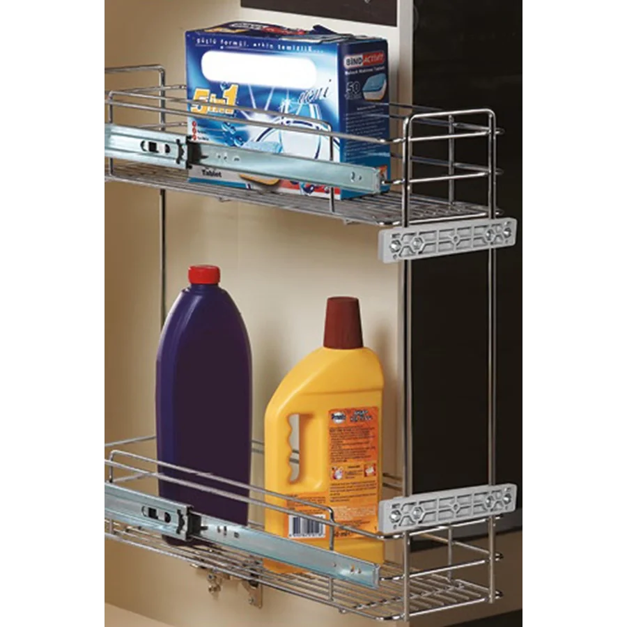 Hemaks Teleskopik Raylı Şişelik ve Deterjanlık