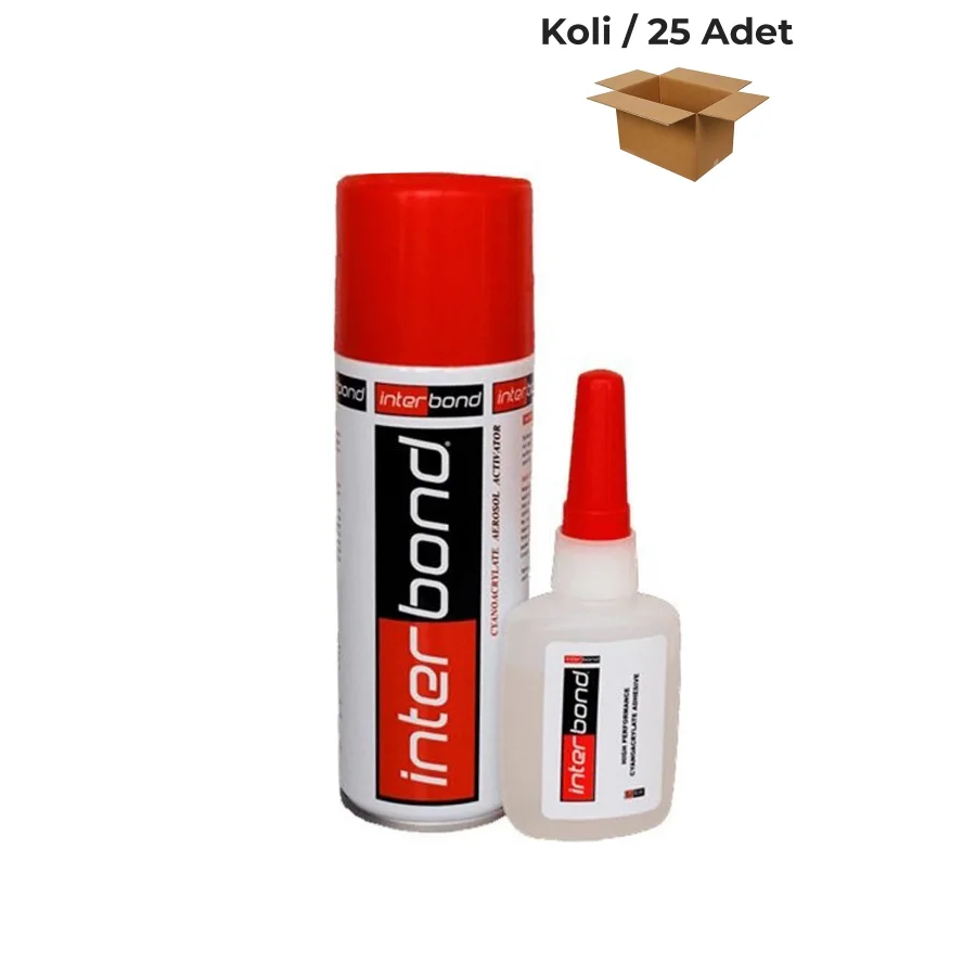 Interbond Hızlı Yapıştırıcı 400 Ml + 100 Gr Koli 25 Adet