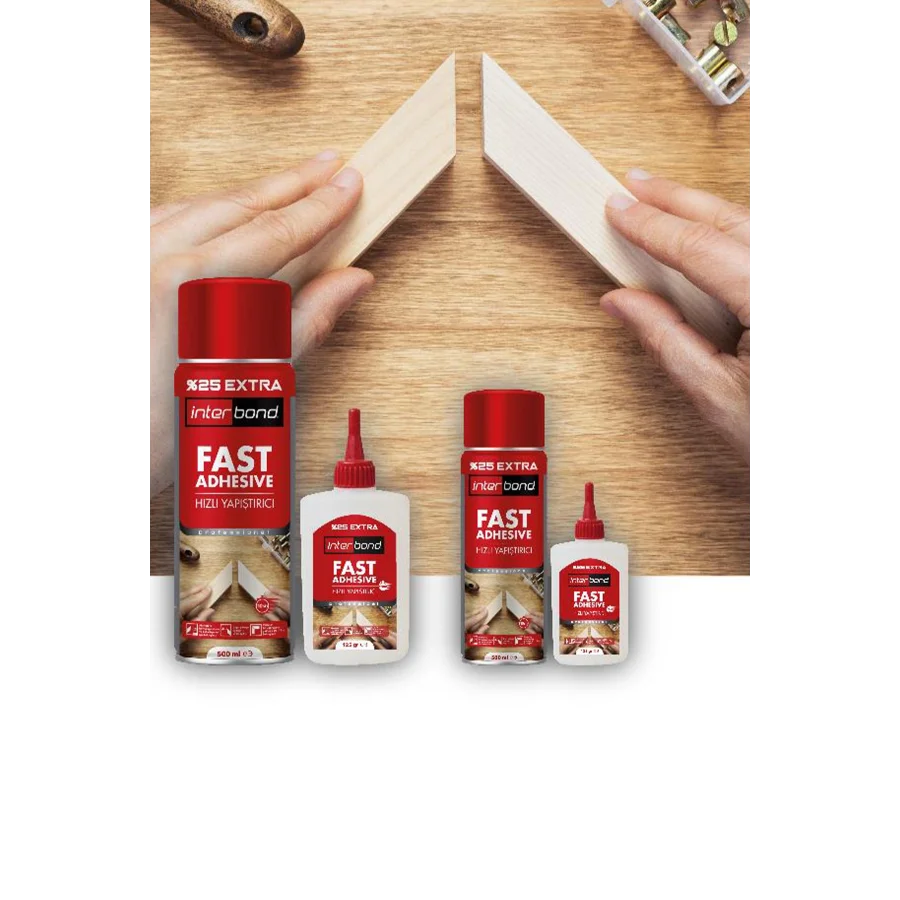 Interbond Hızlı Yapıştırıcı 400 Ml + 100 Gr Koli 25 Adet