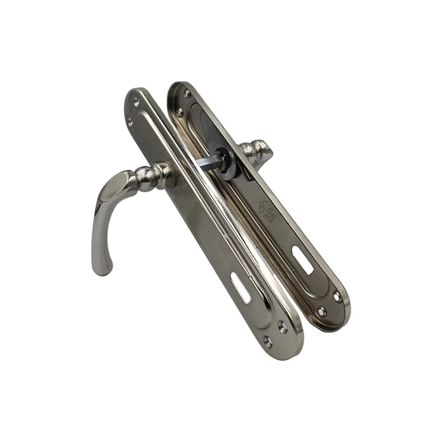 Kumru Nikel Saten Aynalı Oda Kapı Kolu